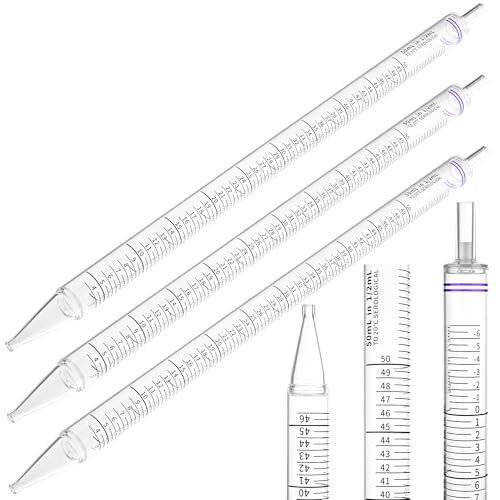 50 mL Filtered Serological Pipettes, Sterile Disposable Graduated Lab Pipettes for Sample Collection, Individually Wrapped, Pack of 50 - size: 50ml-25pcs