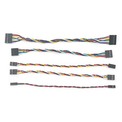 20Pcs 6Pins 20cm Dupont Line 2.54mm Pitch