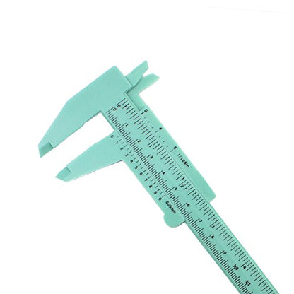 TamBee Plastic Vernier Caliper 150mm Eyebrow Caliper for School Students - color: Mint Green