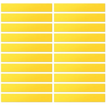 LLPT Dry Erase Magnetic Label Strips, 2" x 12", Yellow, 20 Pack - color: Yellow, size: 2" x 12" 20 Pack