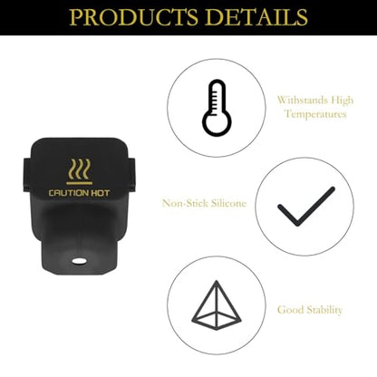 10Pcs Silicone Sock for Bambu Lab A1/A1 Mini, Hotend Heater Block Silicone Cover Nozzle 3D Printer Print Head Boot High Temperature Enclosure Black Accessories Parts Protecting Extruder Sleeve