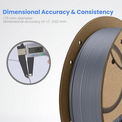 ELEGOO PLA 3D Printer Filament 1.75mm White 4KG - color: 4*1kg White, size: 4kg
