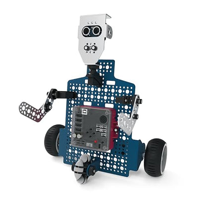 Pitsco Education Seeker Educational Classroom Robot | STEM Robotics Kit with Story-Driven Curriculum | Simulator & Block-Based Coding, Programmable Robot for Middle School Grades 6–8