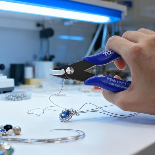 3-Piece Pliers Set - 5 Inch Flush & Wire Cutters & Needle Nose Pliers - size: Needle Nose Pliers & Wire Cutters& Flush Cutters