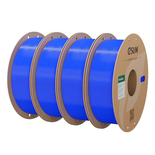eSUN PLA Basic Filament 1.75mm 3D Printer Filament 4KG Blue - color: U4-blue, size: 4KG