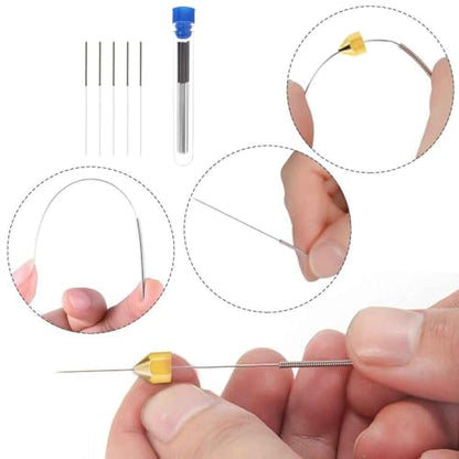 BORDSTRACT 3D Printer Nozzle Tool, Cleaning and Maintenance Kit, 5pcs 0.15mm Cleaning Needles for 0.15mm Nozzles, Quick and Easy Cleaning Material - size: 0.15