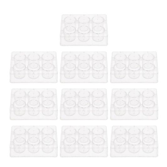 ULTECHNOVO 10 X Reaction Plates Transparent Plastic 6-Holes
