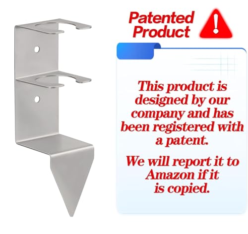 Rain Gauge Outdoor, 5" Rain Gauge with Stainless Steel Rack Holder - size: 5"
