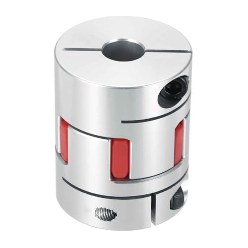 MECCANIXITY Aluminum Shaft Coupling 10mm to 12mm Flexible Spider Coupling L50mm x D40mm Coupler Jaw Spider Shaft Joint Connector for 3D Printers DIY Encoder CNC Router Milling Machine - size: D40mm Fit 10mm to 12mm