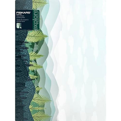 Fiskars 18" x 24" Self Healing Cutting Mat for Sewing, Woodland Wanderlust - color: Woodland, size: 18"L x 24"W