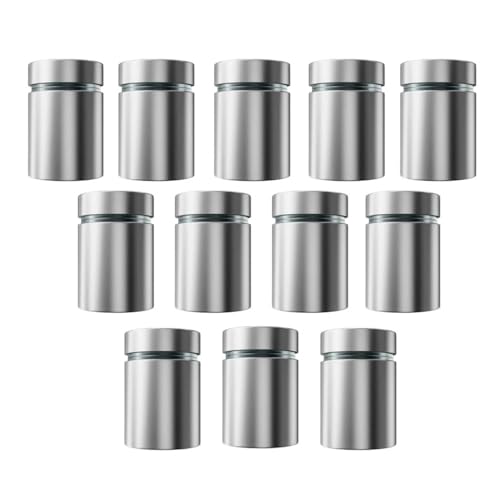 Sign Standoff Screws 3/4" x 1" Stainless Steel Stand Offs Wall Mounts - color: Silver, size: 3/4x1 in