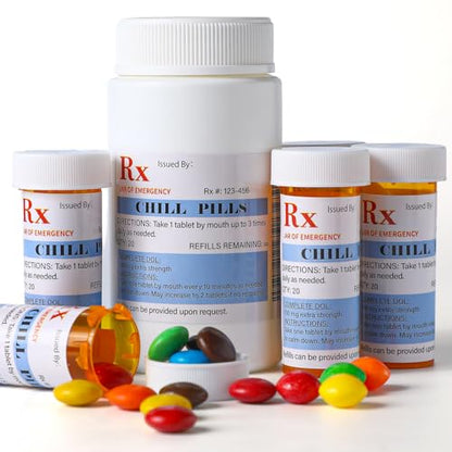Kigeli 60 Pcs Pharmacy Gift Chill Pill Labels Decoration Pharmacist Sticker - style: Chill Pill