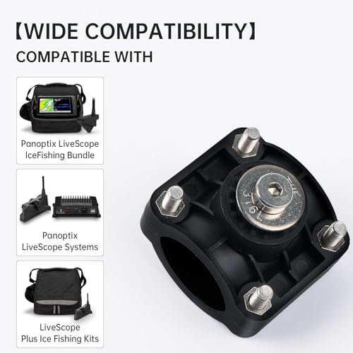 0 Degree Pole Mount for Garmin Panoptix LiveScope LVS32 Transducer
