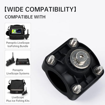0 Degree Pole Mount for Garmin Panoptix LiveScope LVS32 Transducer