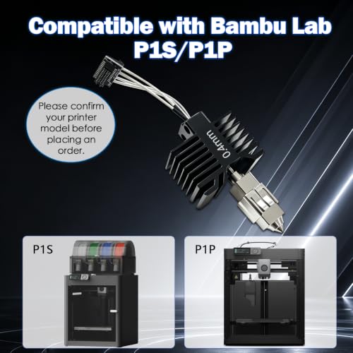 P1S/P1P 0.4MM Upgraded Integrated Hotend Assembled Extruder Printhead Kit