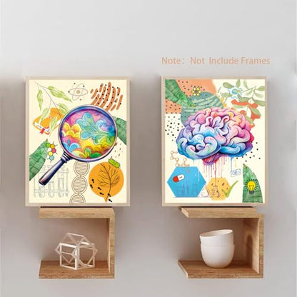 Science Wall Prints,Microbiology Chemistry Wall Art (8"x10" Unframed) - color: 8 X 10inch - Unframed -Science Exploration Art Poster