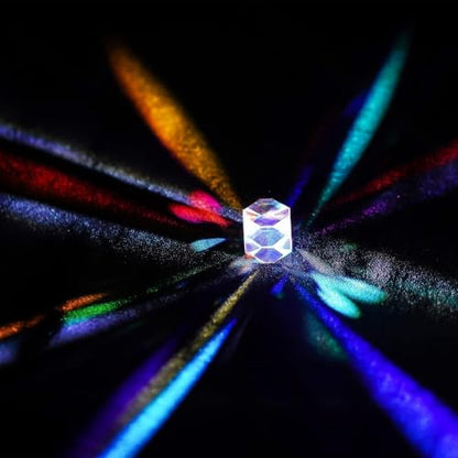 Colorful 20mm K9 Optical Crystal Glass Prism For Physics Teaching - size: 20mm Polyhedron