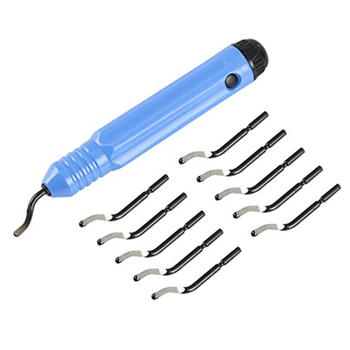 1Set 3D Printer Trimming Knife Scraper PLA ABS PETG Material Filament Model Pruning Trimming Device 3D Printer Tool Trimming Tool Burr Trimming Scrapers with 10pcs Deburring Blades