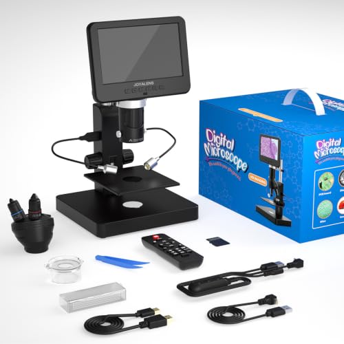 JL246PS 3 Lens 4000X HDMI Digital Microscope with 7'' IPS Screen