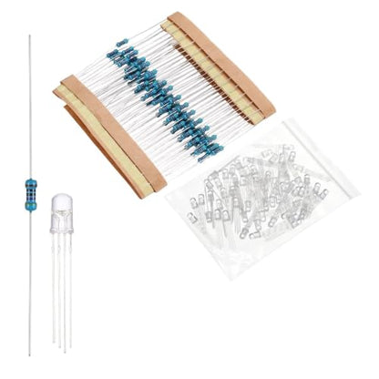 MECCANIXITY 100pcs 5mm LED Diode Lights, RGB Common Cathode DC 3-12V - color: Rgb, size: 5mm