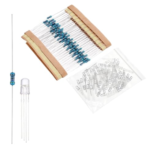MECCANIXITY 100pcs 5mm LED Diode Lights, RGB Common Cathode DC 3-12V - color: Rgb, size: 5mm