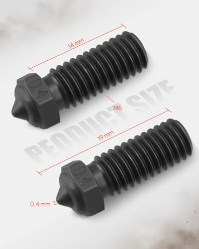17Pcs Hardened Steel Nozzle Set Fit for QIDI X-Max 3 Q1 Pro X-Plus 3 X-Smart 3 3D Printer, Including 10Pcs 0.4mm Black Nozzles, with Nozzle Cleaning Kit