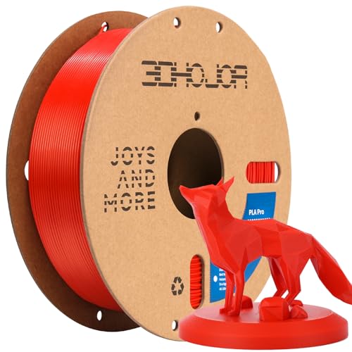3DHoJor PLA+ 3D Printer Filament Red,1KG - color: Red