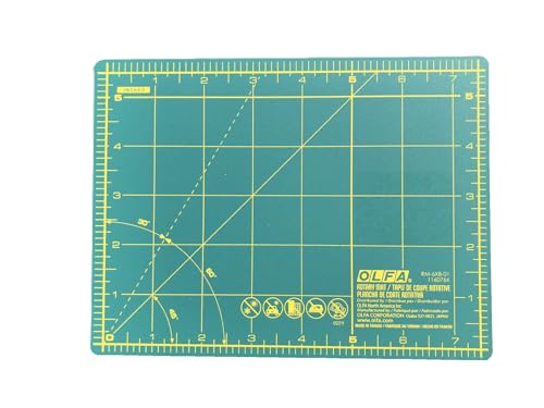 Olfa 6" X 8" Green Double Sided, Self Healing Rotary Mat (6x8)