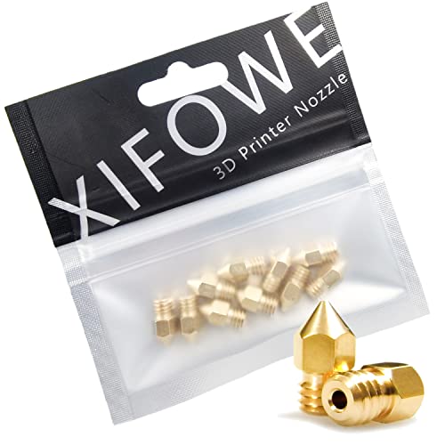MK8 Nozzles 10 pcs 3D Printer Extruders Brass Nozzles - size: MK8 Brass, style: Part: Various Nozzles