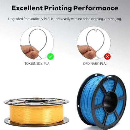Matte Dual Color Yellow Pink PLA 1.75mm 1kg 600mm/s 3D Printer Filament - color: C_pla-34 Bi Matte Yellow+pink
