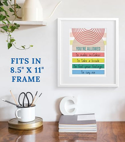 Carson Dellosa True to You 12-Piece Posters Set, Motivational 8.5" x 11" - color: True to You