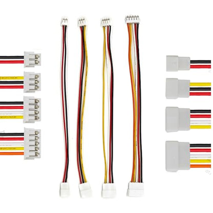 20 PCS JST ZH 1.5mm 2 3 4 5 Pin Connector, Male and Female Double Connector End with 200mm Extension Cable AWG 26 - size: ZH 1.5mm