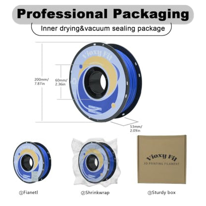 PLA 3D Printer Filament, Dimensional Accuracy +/- 0.02 mm, 1 kg Spool(2.2lbs), 1.75 mm Sky Blue - color: Sky Blue, size: 1kg