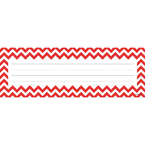 Chevron Solids Name Plates, CTP Classroom Decoration, 36 Pieces (Creative Teaching Press 4517) - color: Chevron Solids