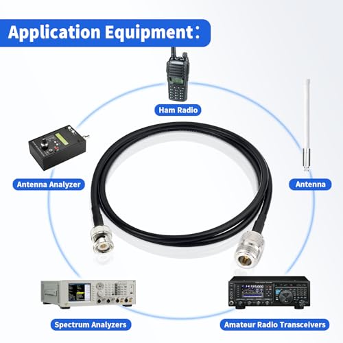 Superbat Type N to BNC Cable 3ft RG58 Type N Female to BNC Male Coax Cable - style: n female to bnc male