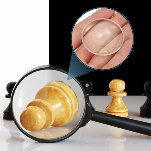 PATIKIL 12 Pack Biconvex Lens, 42mm Dia. 42mm Focal Length Aspheric Optical Lenses Magnifier Paperweight Acrylic Double Convex for DIY Office Desk Home Science Experiment Telescope - size: 42mm Dia.