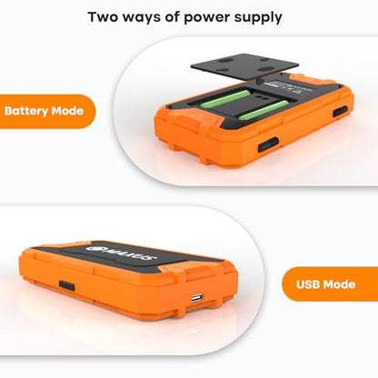 MAXUS Pocket Scale, 200g x 0.01g, with 50g Calibration Weight and USB Cable - color: Orange