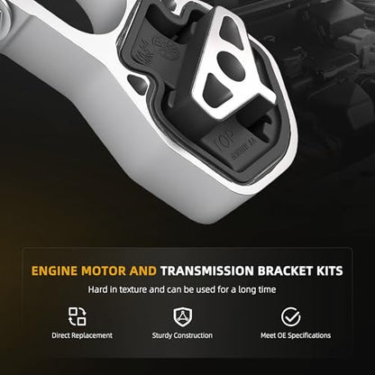 Engine Motor Mount Transmission Bracket Kits for Ram Promaster 3.6L - style: for Promaster 3.6L 1500/2500/3500 14-21