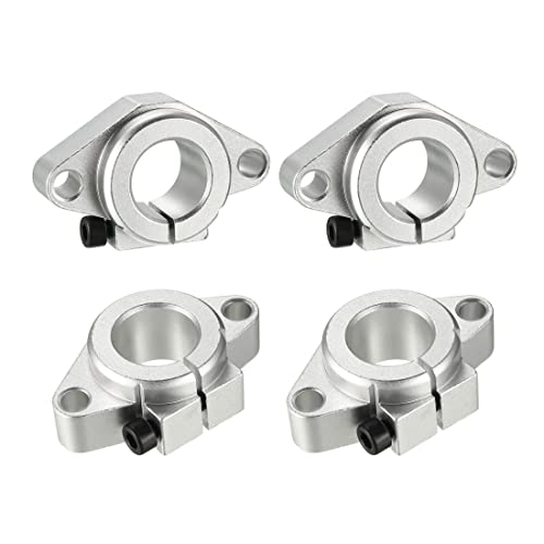 4pcs SHF20 Aluminum Linear Rod Rail Shaft Support 20mm Linear Motion Guides for CNC 3D Printer - size: 20mm, style: SHF