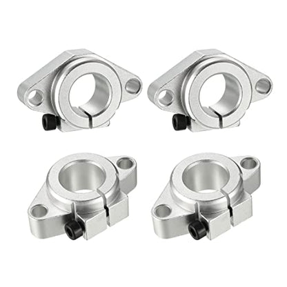 4pcs SHF20 Aluminum Linear Rod Rail Shaft Support 20mm Linear Motion Guides for CNC 3D Printer - size: 20mm, style: SHF