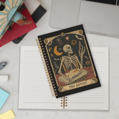 Qabliqo Artist Gifts for Men Women Spiral Notebook Journal - color: Artist