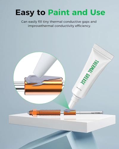 Creality 3D Printer Thermal Grease, 350°C High-Temperature Resistant Paste, Excellent Thermal Conductivity, Non-Conductive, for 3D Printer Hotend/Nozzle, Suitable for All FDM 3D Printer (1 Pack) - style: High-temperature Thermal Grease