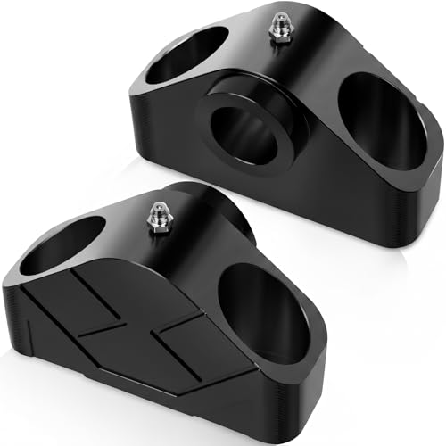 UTV Aluminum Dump Bed Hinge Kit Compatible with 2016-2026 Can-Am Defender Commander Accessories, Heavy Duty Bed Hinges Mount Set, SXS Support Pivot Hinge Replacement, Easy Install (Black) - color: Black