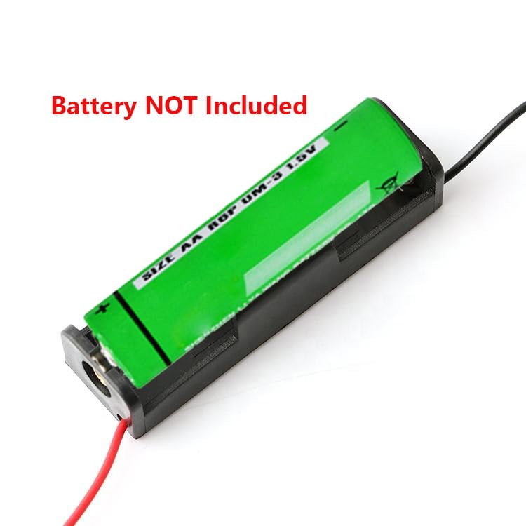 10pcs Single AA Battery Holder 1x 1.5V AA Battery Holder AA Battery Holder with Wires
