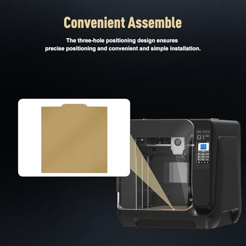 250x250mm Double Sided Textured PEI Build Plate for Ankermake M5/QIDI Q1 Pro, Flexible Spring Steel Magnetic Heated Bed, 300°C Heat Resistant 3D Printer Platform for PLA/PETG/ABS/TPU - size: QD 250*250mm