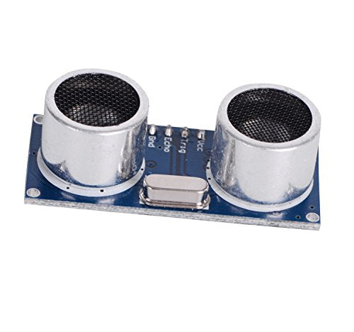 5PCS HC-SR04 Ultrasonic Sensor Module Ultrasonic ranging Module with 5PCS Housing Mounting Bracket + 10P Female to Female and 10P Male to Female Jumper Cable for Arduino - color: 5 sets