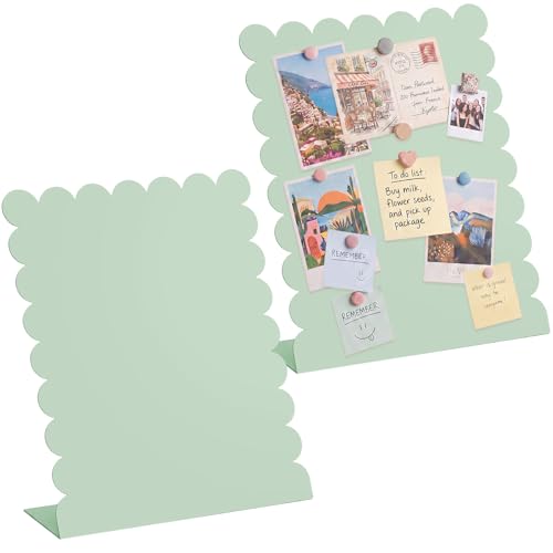 Gueevin 2 Pcs Magnet Board Magnetic Display Stand for Table, Green, Small - color: Green, size: Small