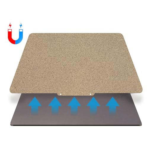 Double Sided Textured PEI Sheet, 120x120mm PEI Spring Steel Sheet Flexible Print Build Plate Removable Surface Platform with Magnetic Bed for Easythreed K7 K9