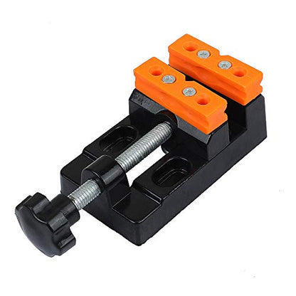 Mini Flat Clamp Table Jaw Bench Clamp Mini Drill Press Vice Opening Parallel Table Vise DIY Sculpture Craft Carving Tool