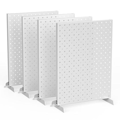 EVERHANGER Metal Pegboard Display Stand, Freestanding Tabletop Pegboard - color: Gray, size: 4pack 12"X16"